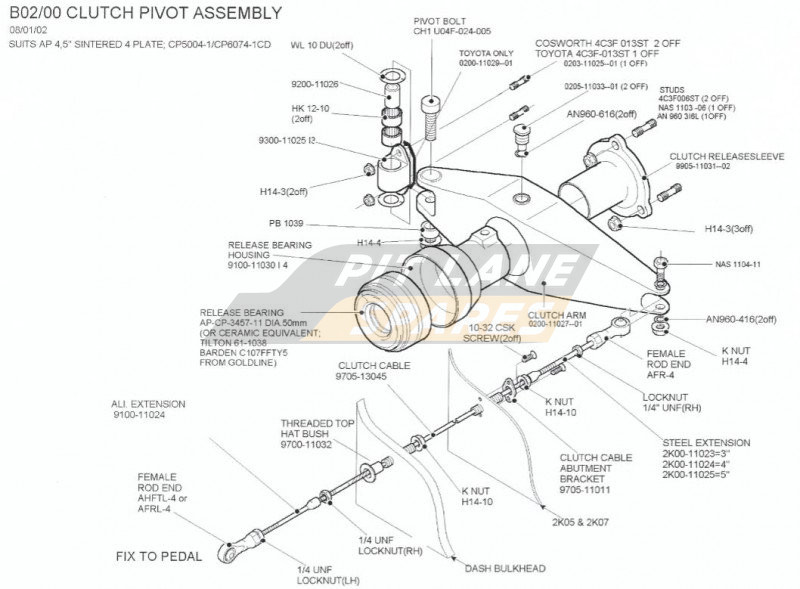 CLUTCH PIVOT ASSY Diagram